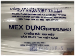 Mex keo dựng - Nút Nhựa Việt Thuận - Công Ty Liên Doanh Sản Xuất Nút Nhựa Việt Thuận